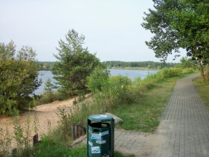 ścieżka rowerowa nad jeziorem Krugsdorf